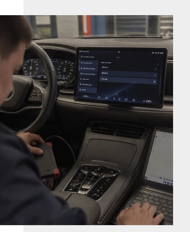 Русификация автомобиля BYD HAN для эксплуатации в Ставрополе